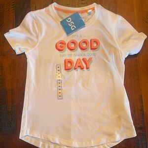 DSG Kids White and Orange Graphic Tee